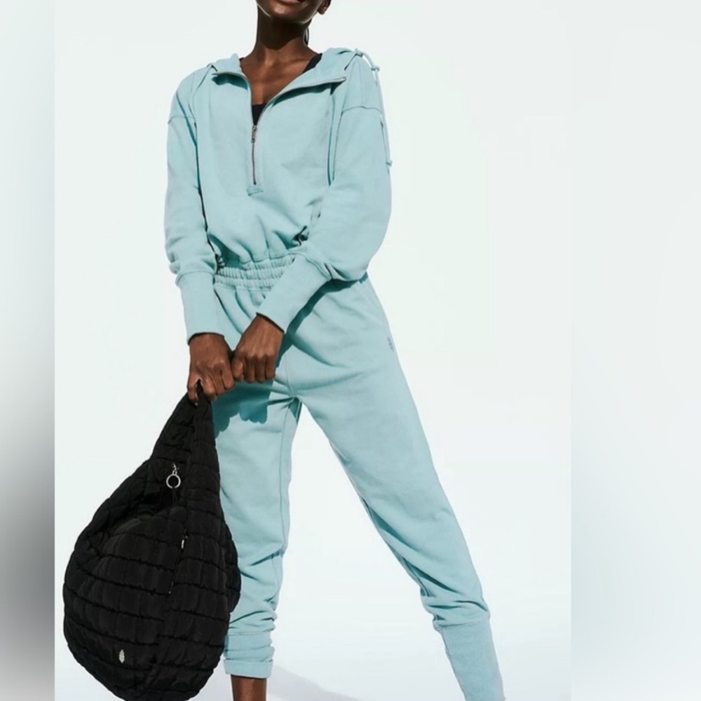 Free People Eucalyptus Green Jumpsuit jogger